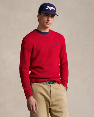 Ralph Lauren Cotton Crewneck Jumper | Red