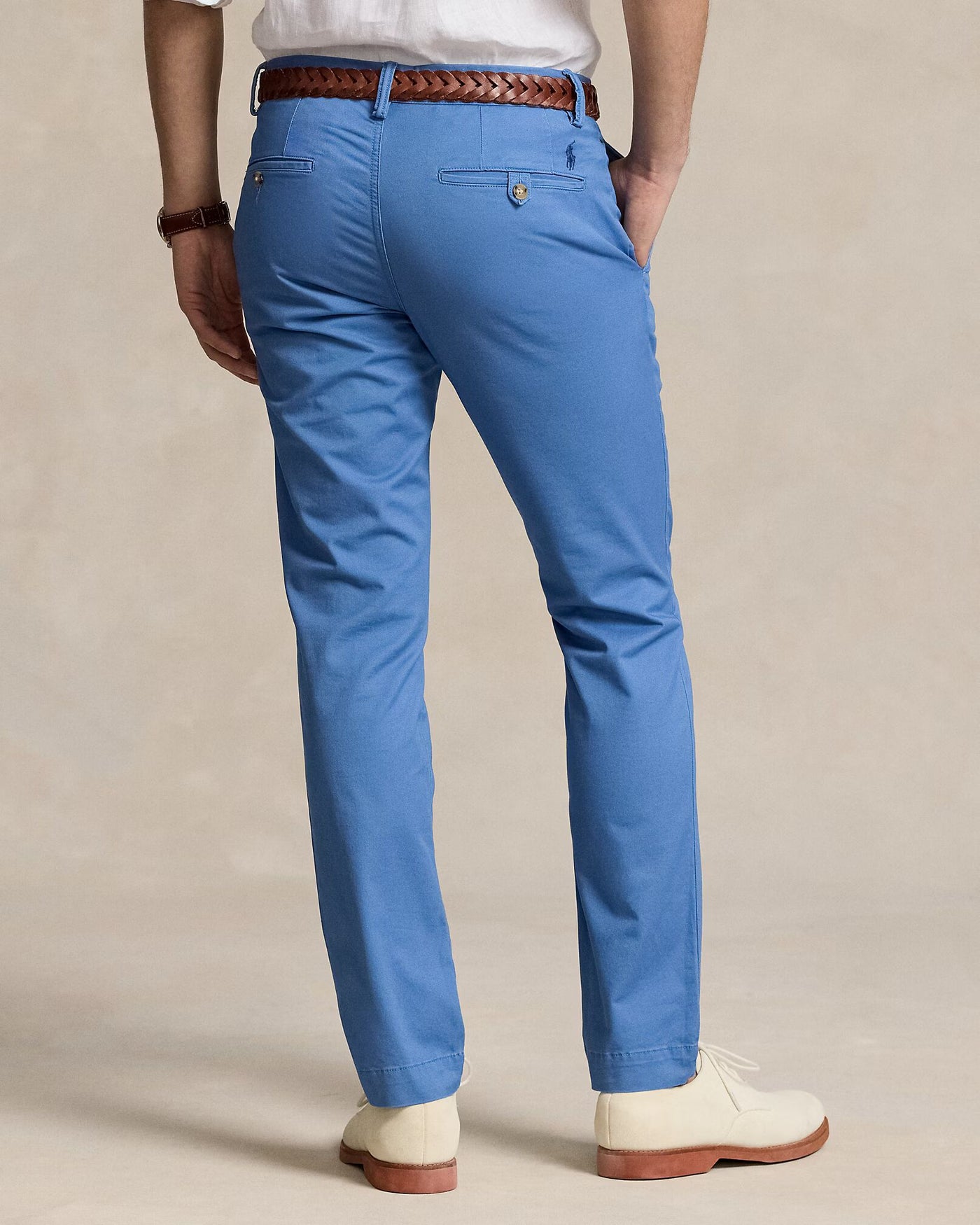 Ralph Lauren Stretch Slim Fit Washed Chino Trouser | Nimes Blue