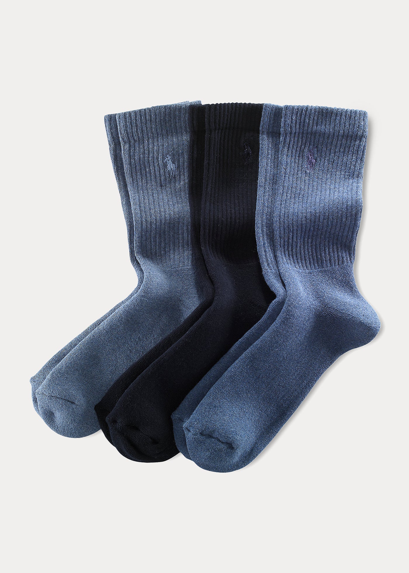 Ralph Lauren Crew Sock 3-Pack | Denim Assorted