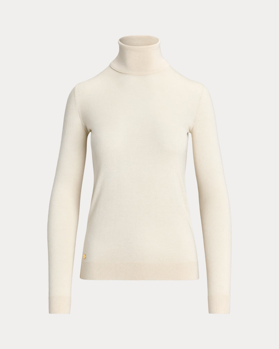 Lauren Ralph Lauren Silk-Blend Roll Neck Jumper | Cream
