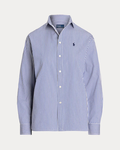 Ralph Lauren Relaxed Fit Striped Cotton Shirt | Blue/White