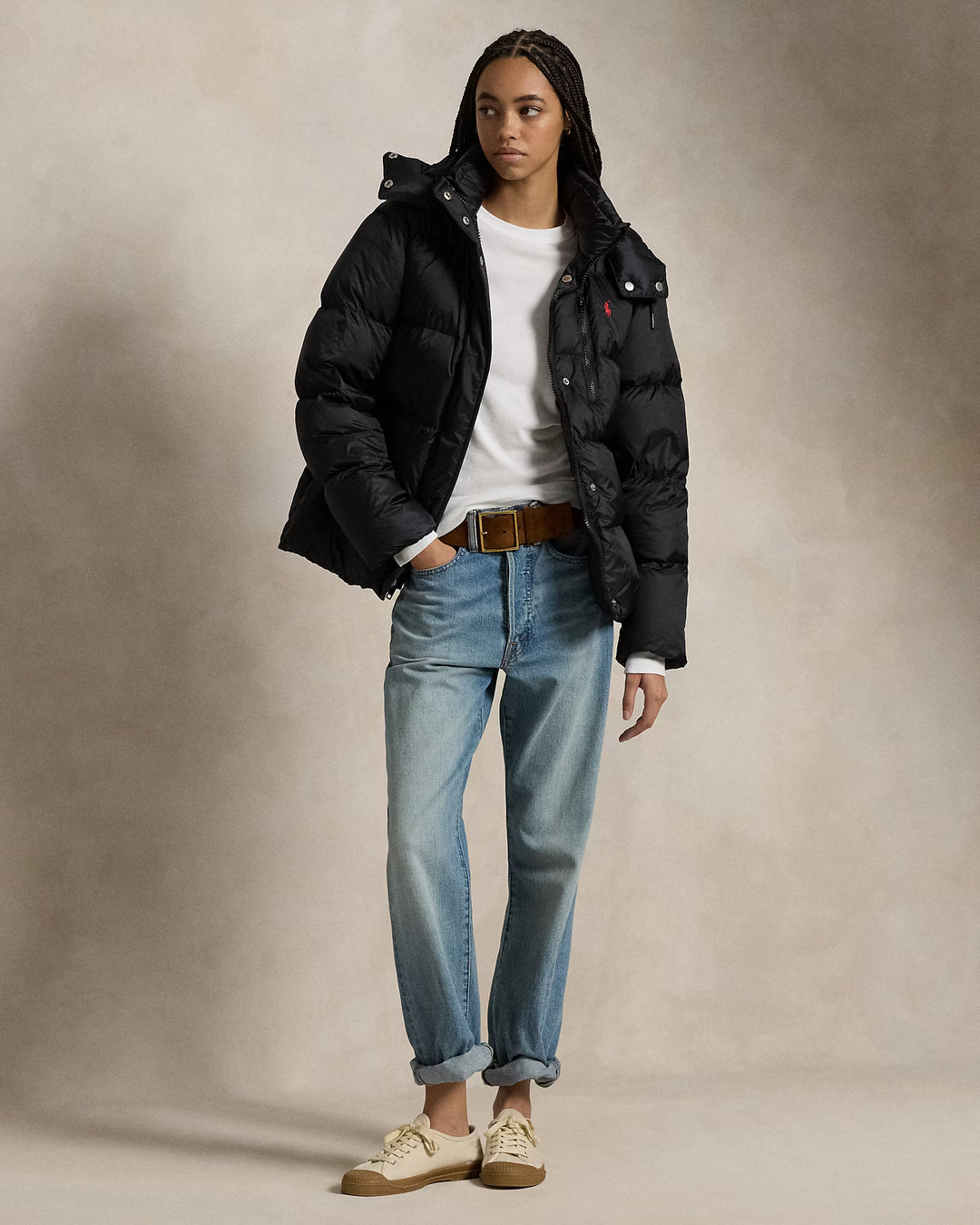 Ralph Lauren Water-Repellent Quilted Down Jacket | Black