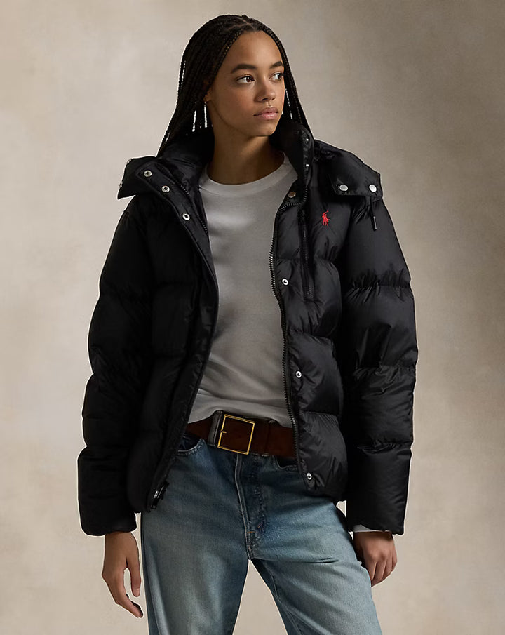 Ralph Lauren Water-Repellent Quilted Down Jacket | Black