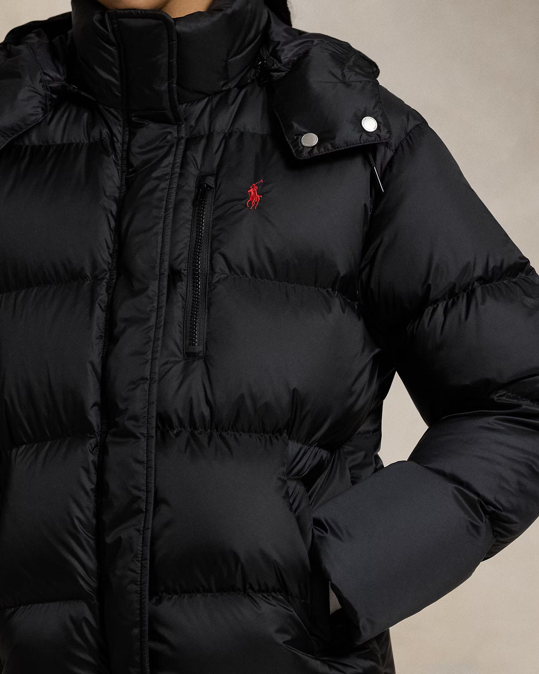 Ralph Lauren Water-Repellent Quilted Down Jacket | Black