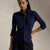 Ralph Lauren Buttoned-Placket Long-Sleeve Polo Cardigan | Newport Navy