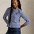 Ralph Lauren Polo Bear Striped French Terry Cardigan | Royal/White
