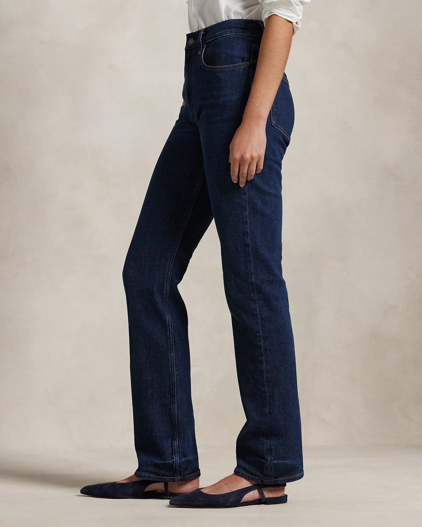 Ralph Lauren High-Rise Straight Jean | Nazas Wash