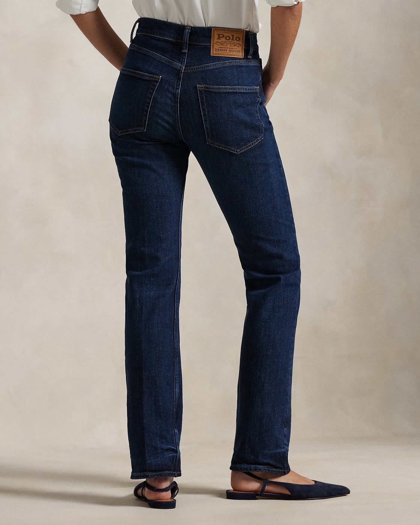 Ralph Lauren High-Rise Straight Jean | Nazas Wash