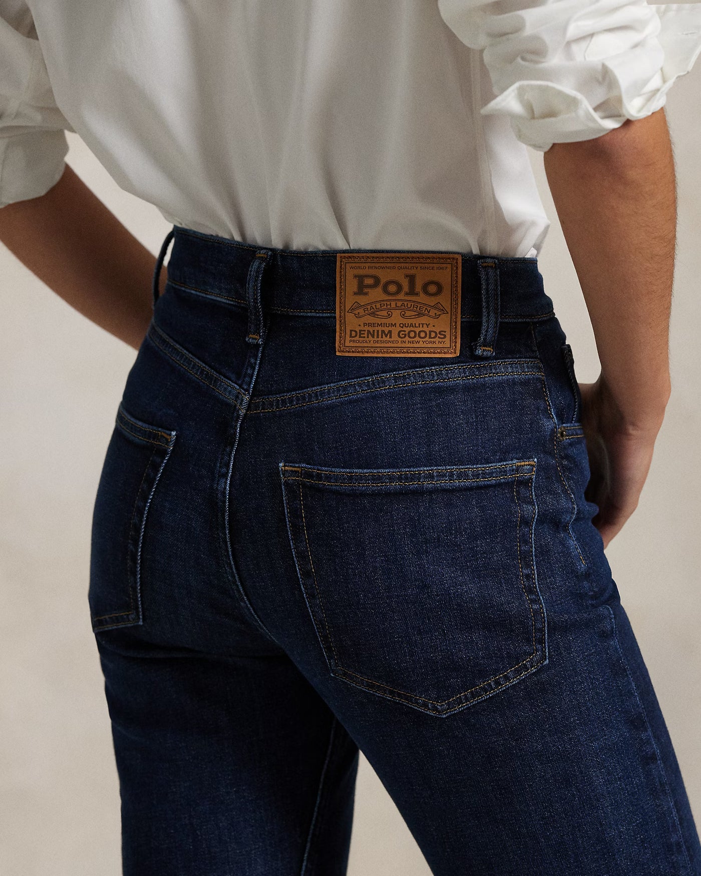Ralph Lauren High-Rise Straight Jean | Nazas Wash