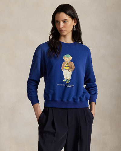 Ralph Lauren Polo Bear Lightweight Fleece Crewneck | Blue Yacht