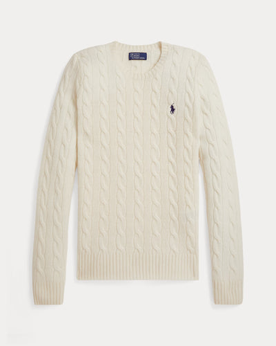 Ralph Lauren Cable Wool-Cashmere Crewneck Jumper | Cream