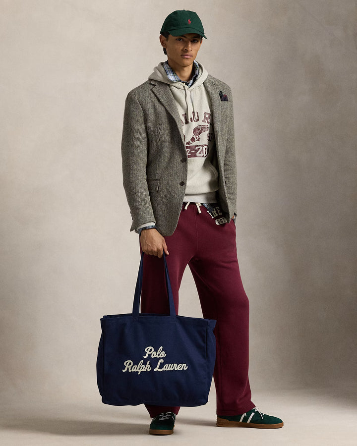 Ralph Lauren Embroidered Canvas Tote | Newport Navy