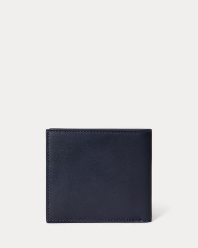 Ralph Lauren Polo Bear Leather Billfold Coin Wallet | Newport Navy