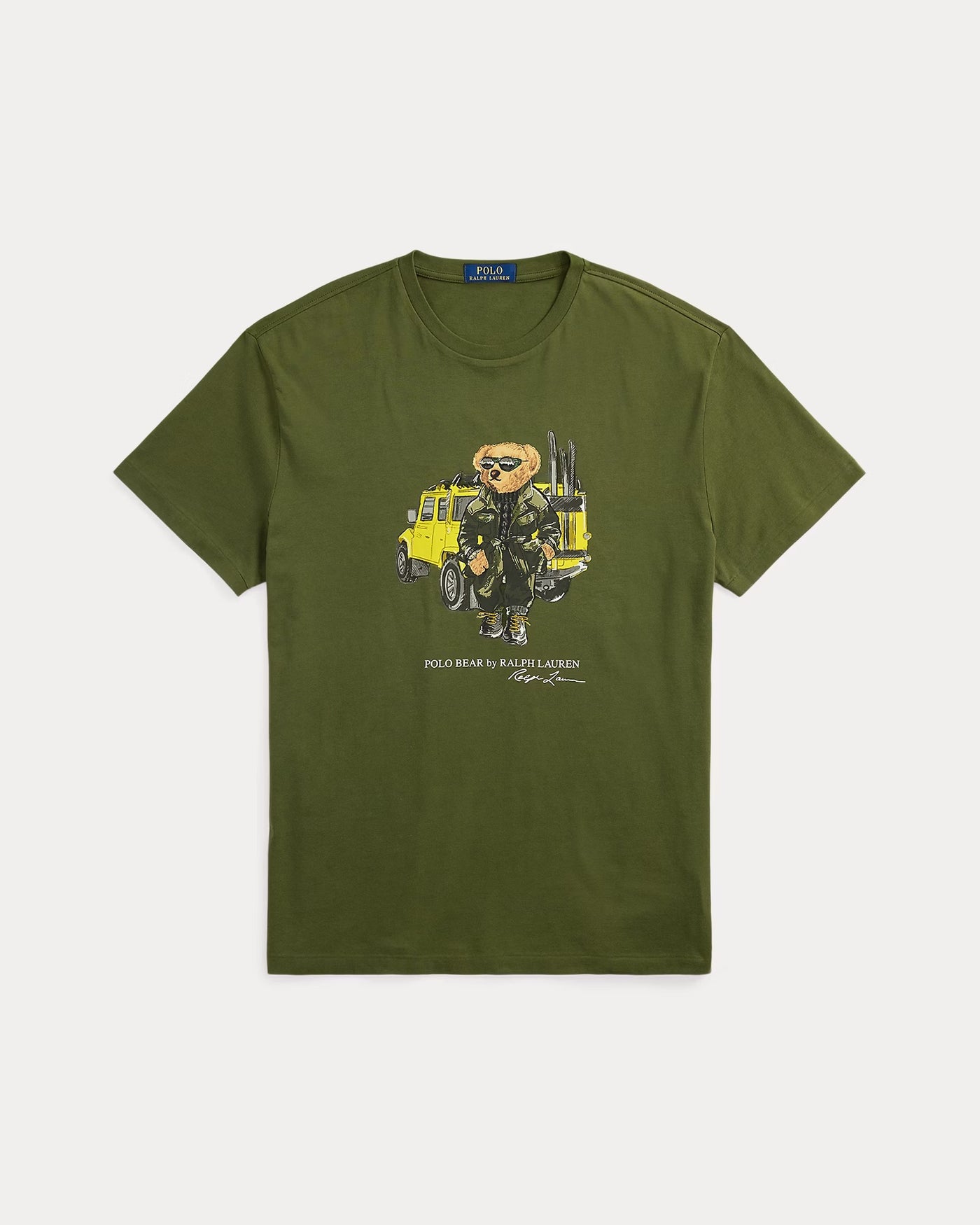 Ralph Lauren Classic Fit Polo Bear Jersey T-Shirt | Olive Defender