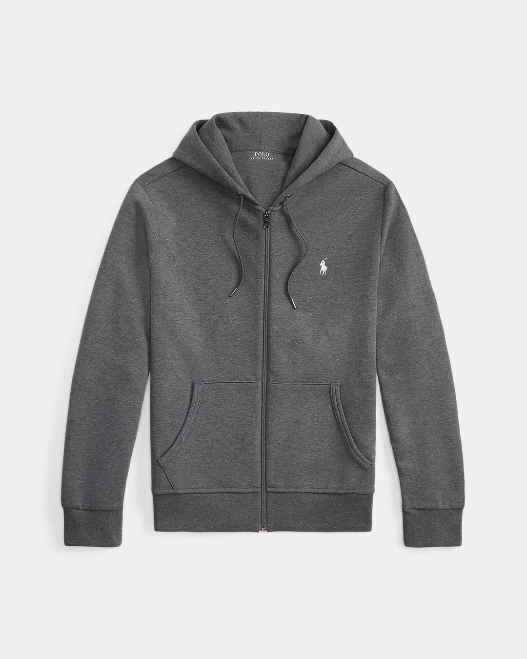 Ralph Lauren Double-Knit Full-Zip Hoodie | Barclay Heather