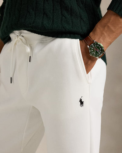 Ralph Lauren Double-Knit Jogging Bottom | White