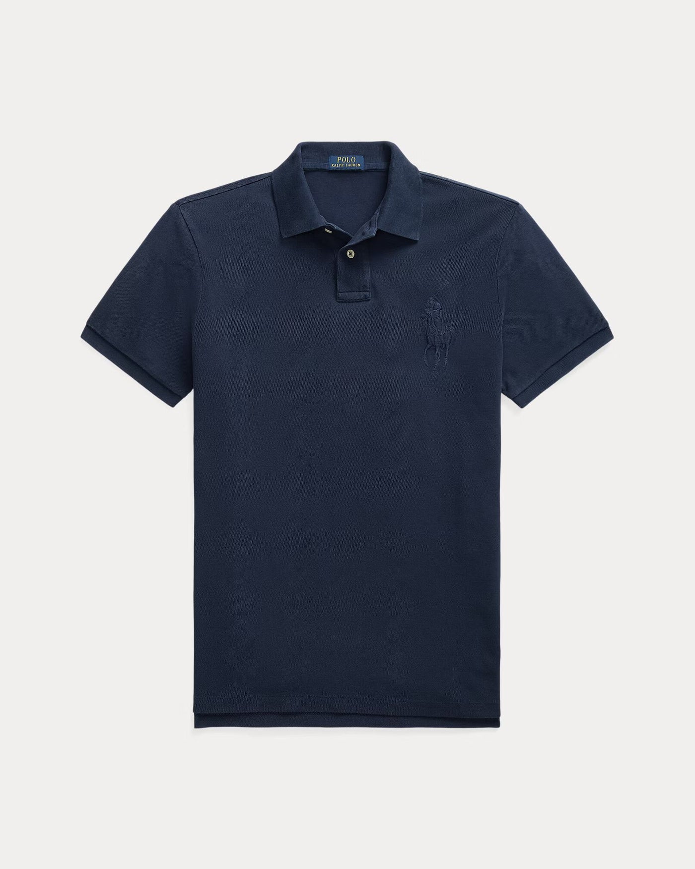 Ralph Lauren Custom Slim Fit Big Pony Mesh Polo Shirt | Cruise Navy