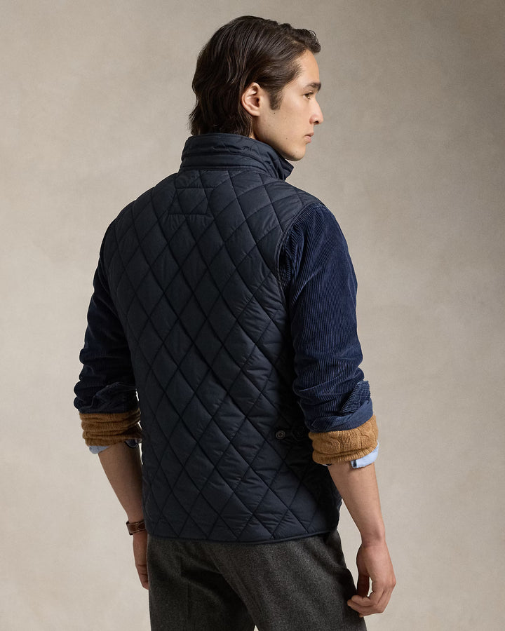 Ralph Lauren The Beaton Quilted Utility Gilet | College Navy
