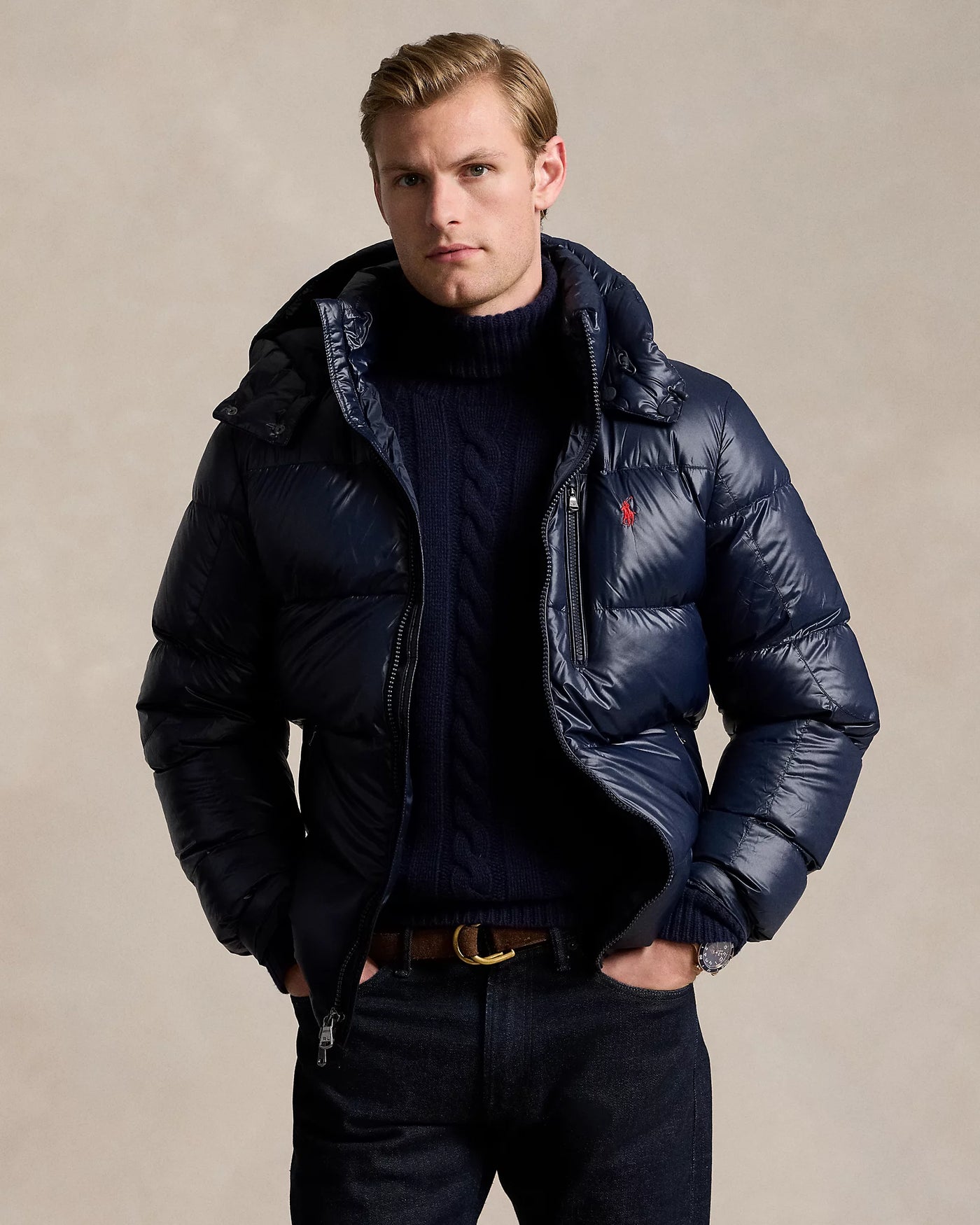 Ralph Lauren The Gorham Glossed Down Jacket | Navy