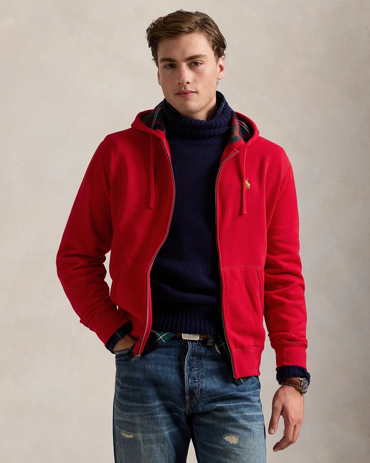 Ralph Lauren The RL Fleece Full-Zip Hoodie | Red