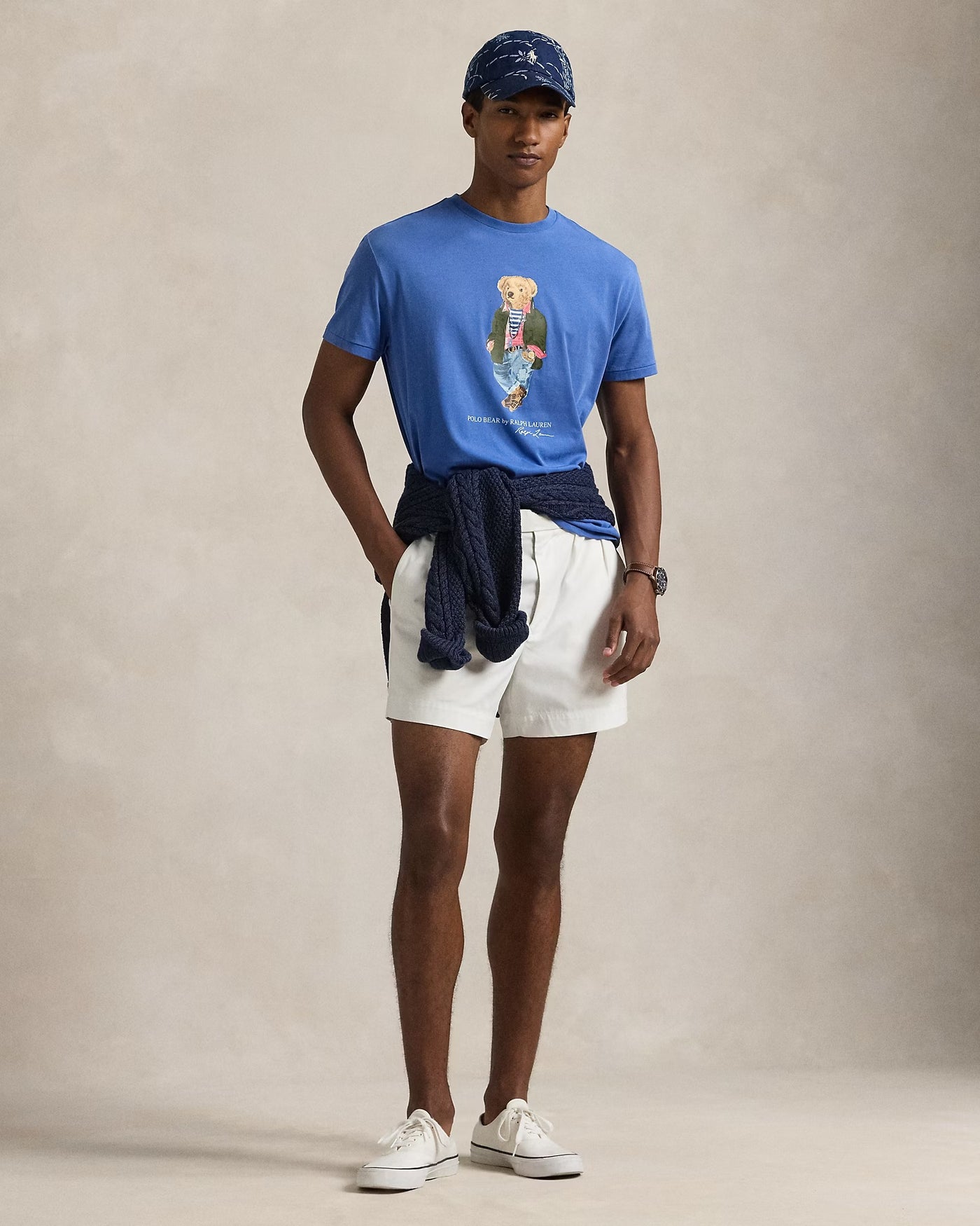 Ralph Lauren Classic Fit Polo Bear Jersey T-Shirt | Iris Blue