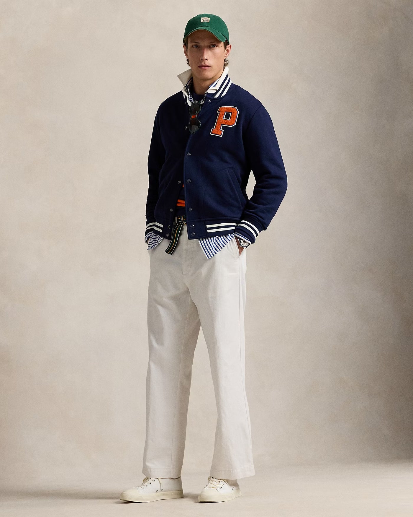 Ralph Lauren The RL Fleece Baseball Jacket | Cruise Navy