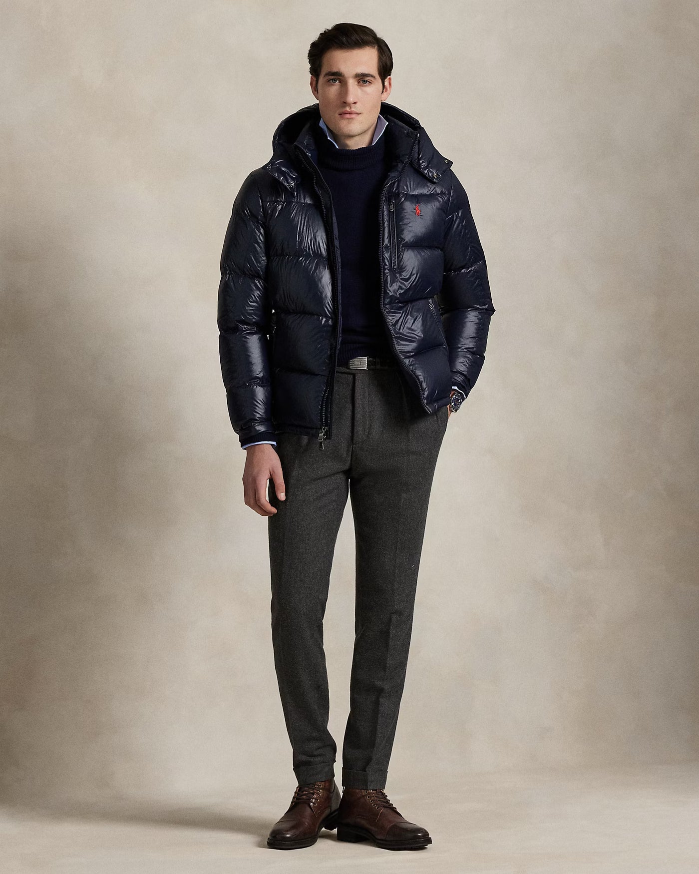 Ralph Lauren The Gorham Glossed Down Jacket | Navy Glossy