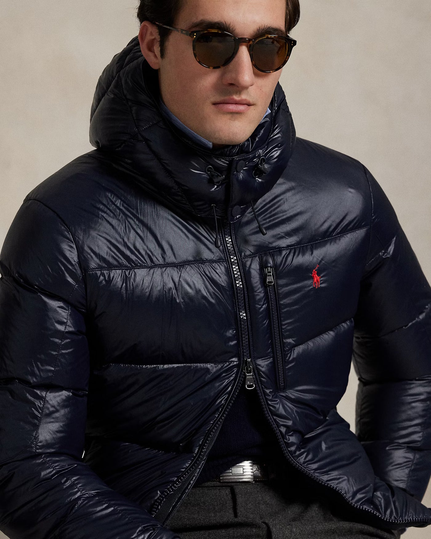 Ralph Lauren The Gorham Glossed Down Jacket | Navy Glossy