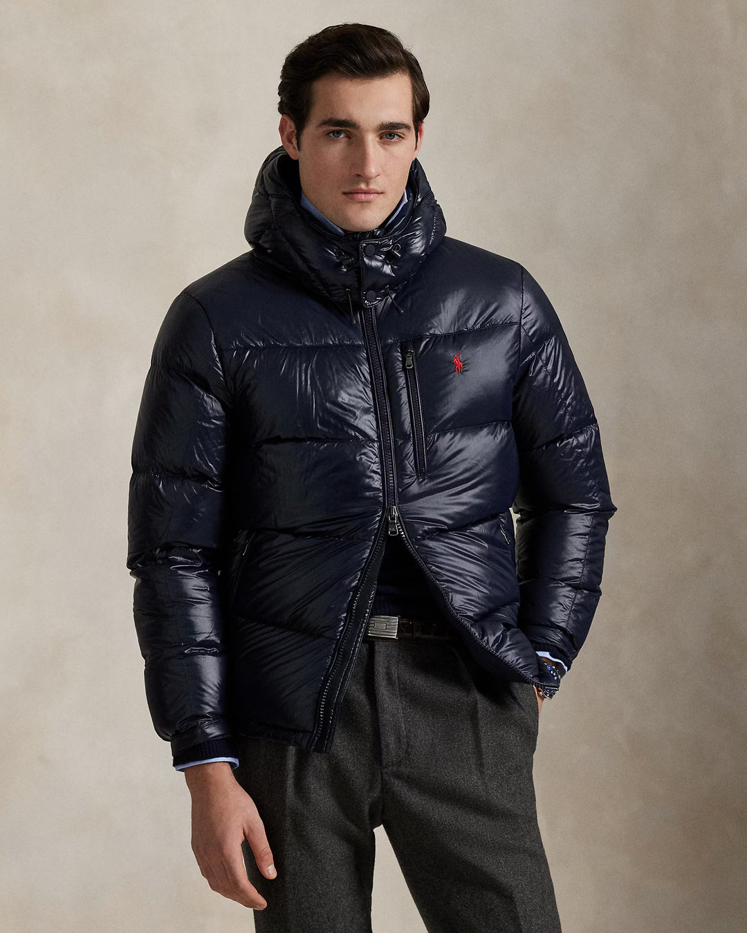 Ralph Lauren The Gorham Glossed Down Jacket | Navy Glossy
