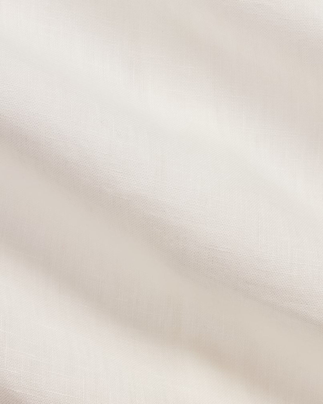 Ralph Lauren Slim Fit Linen Shirt Mandarin Collar | Ceramic White