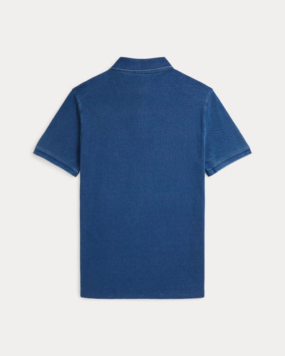 Ralph Lauren Custom Slim Fit Mesh Polo Shirt | Medium Indigo