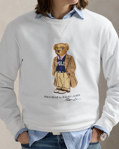 Ralph Lauren Polo Bear Fleece Pullover | White