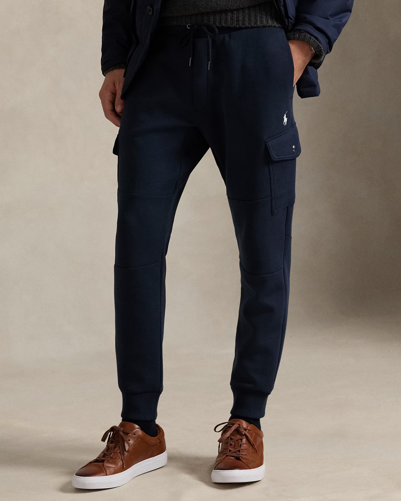 Ralph Lauren Double Knit Cargo Jogger | Aviator Navy