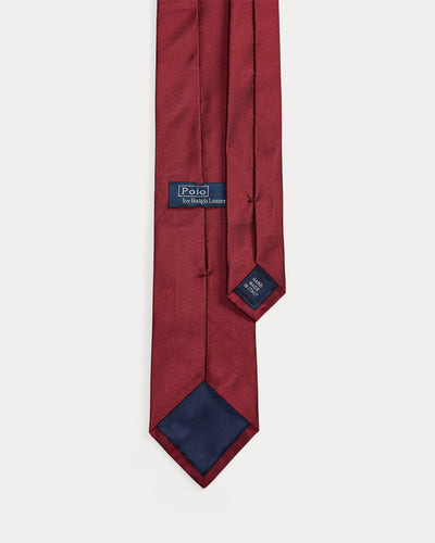 Ralph Lauren Polo Pony Silk Repp Tie | Holiday Red