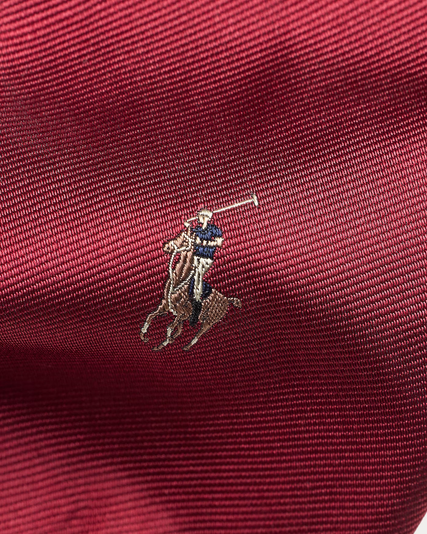 Ralph Lauren Polo Pony Silk Repp Tie | Holiday Red