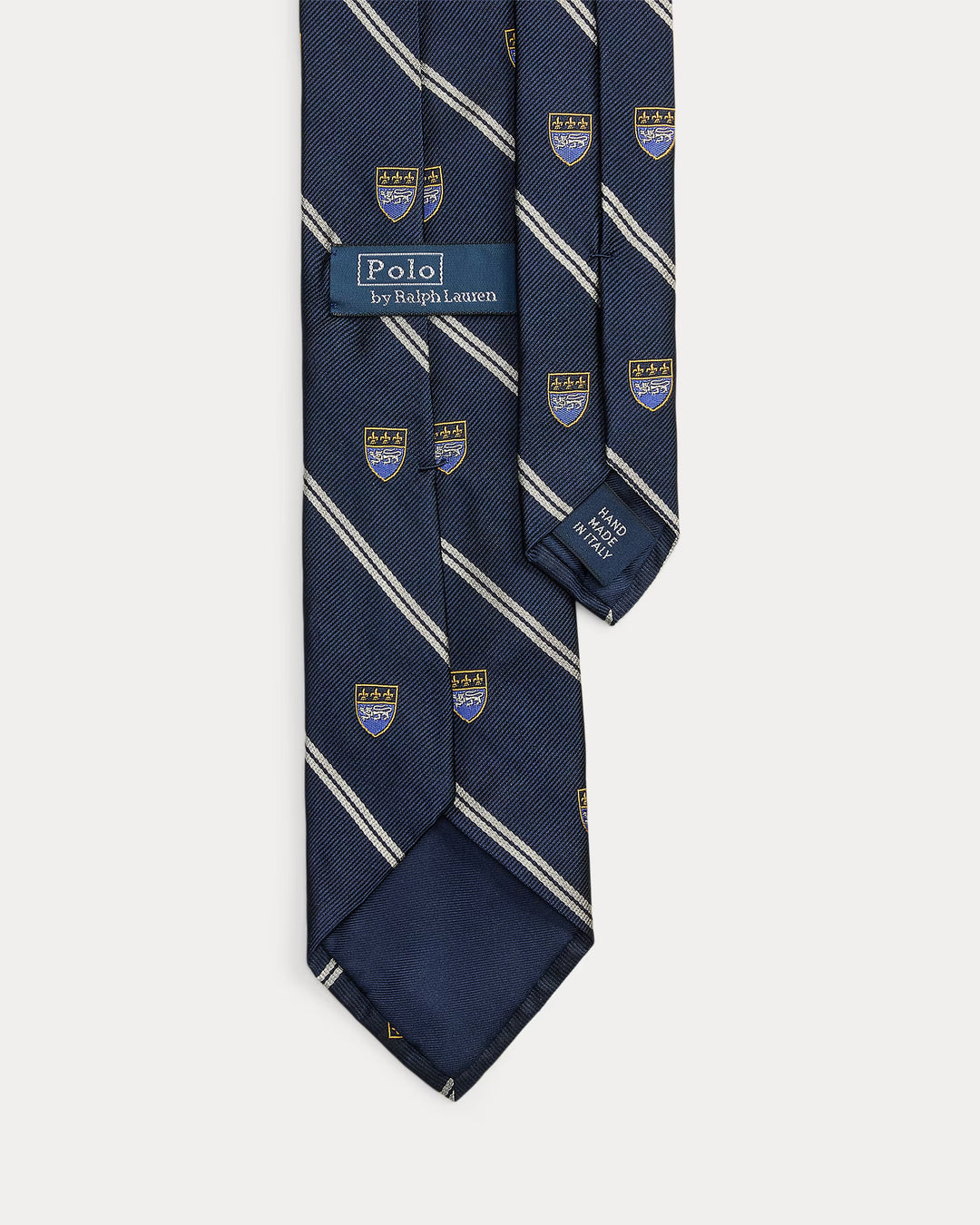 Ralph Lauren Striped Silk Club Tie | Navy