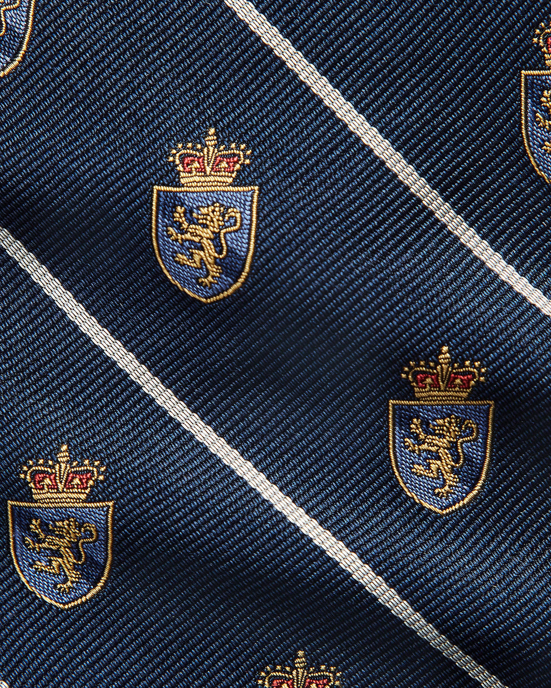 Ralph Lauren Striped Silk Repp Club Tie | Navy