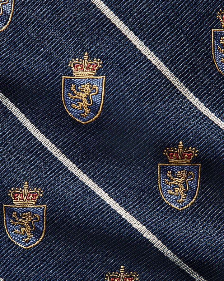 Ralph Lauren Striped Silk Repp Club Tie | Navy
