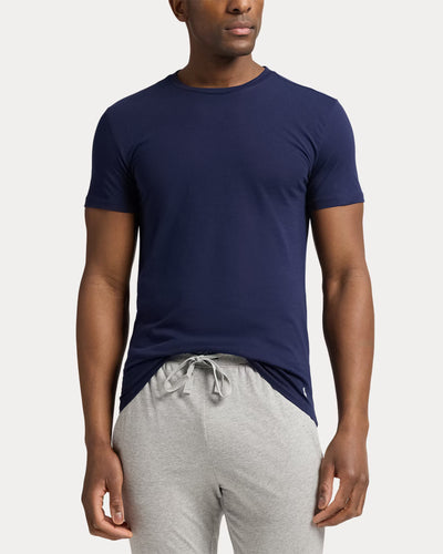 Ralph Lauren Slim Crewneck 3-Pack | Navy/Grey/White