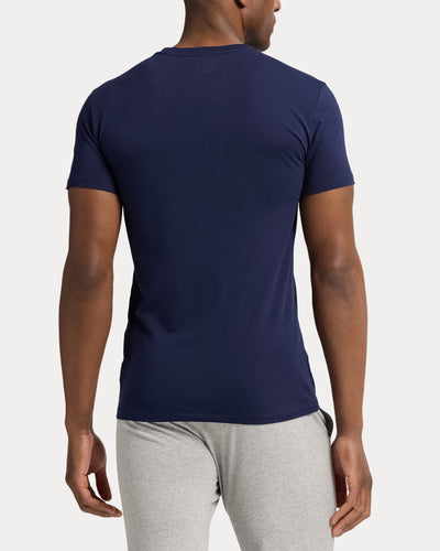 Ralph Lauren Slim Crewneck 3-Pack | Navy/Grey/White