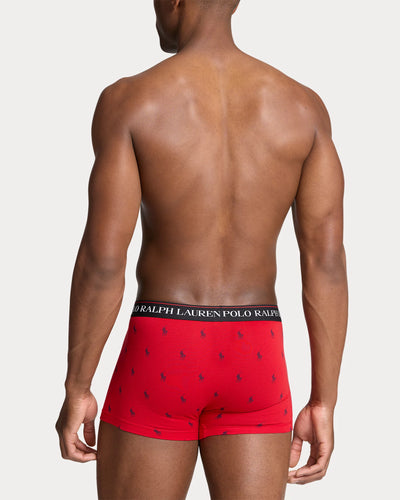 Ralph Lauren Classic Stretch-Cotton Boxer 2-Pack | Red/Navy