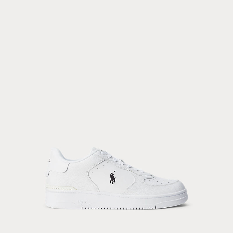 Ralph Lauren Masters Court Leather Men's Trainer | White