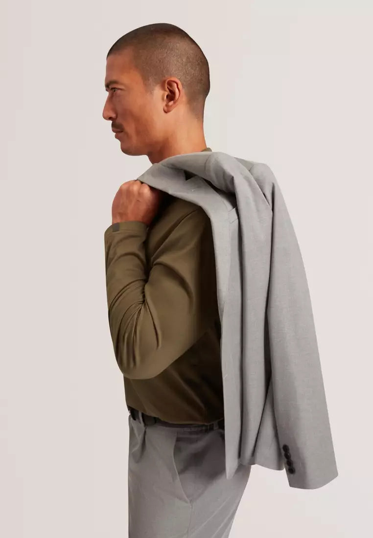 Ted Baker Saisonj Slim Fit Wool Blend Suit With Stretch | Light Grey