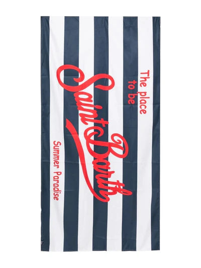MC2 Saint Barth Towel Aidan Stripes | Navy