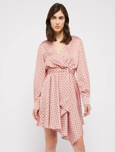 Penny Black Patterned Satin Dress | Rose Pink