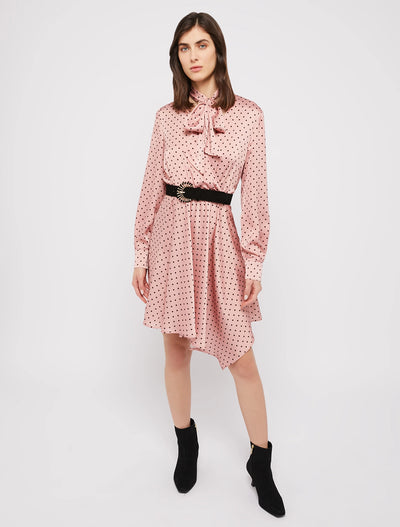 Penny Black Patterned Satin Dress | Rose Pink