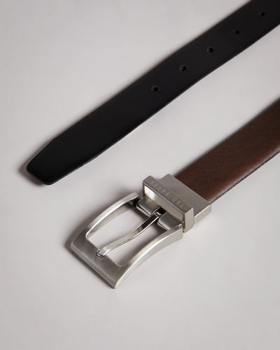 Ted Baker Karmer Reversible Leather Belt | Brown/Black