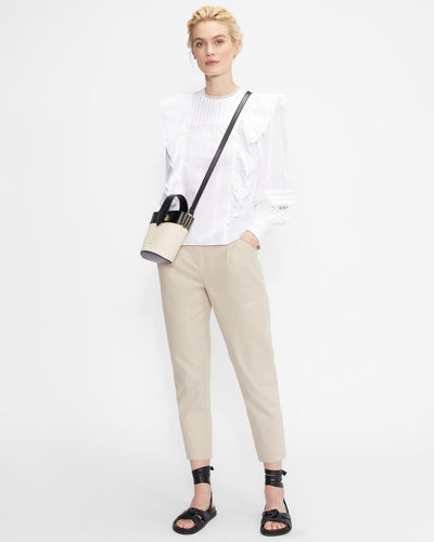 Ted Baker Silais Double Frill Blouse | Ivory
