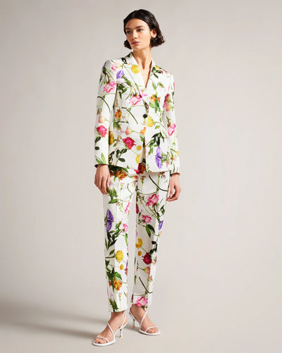Ted Baker Ziaah Floral Slim Fit Suit Jacket | White
