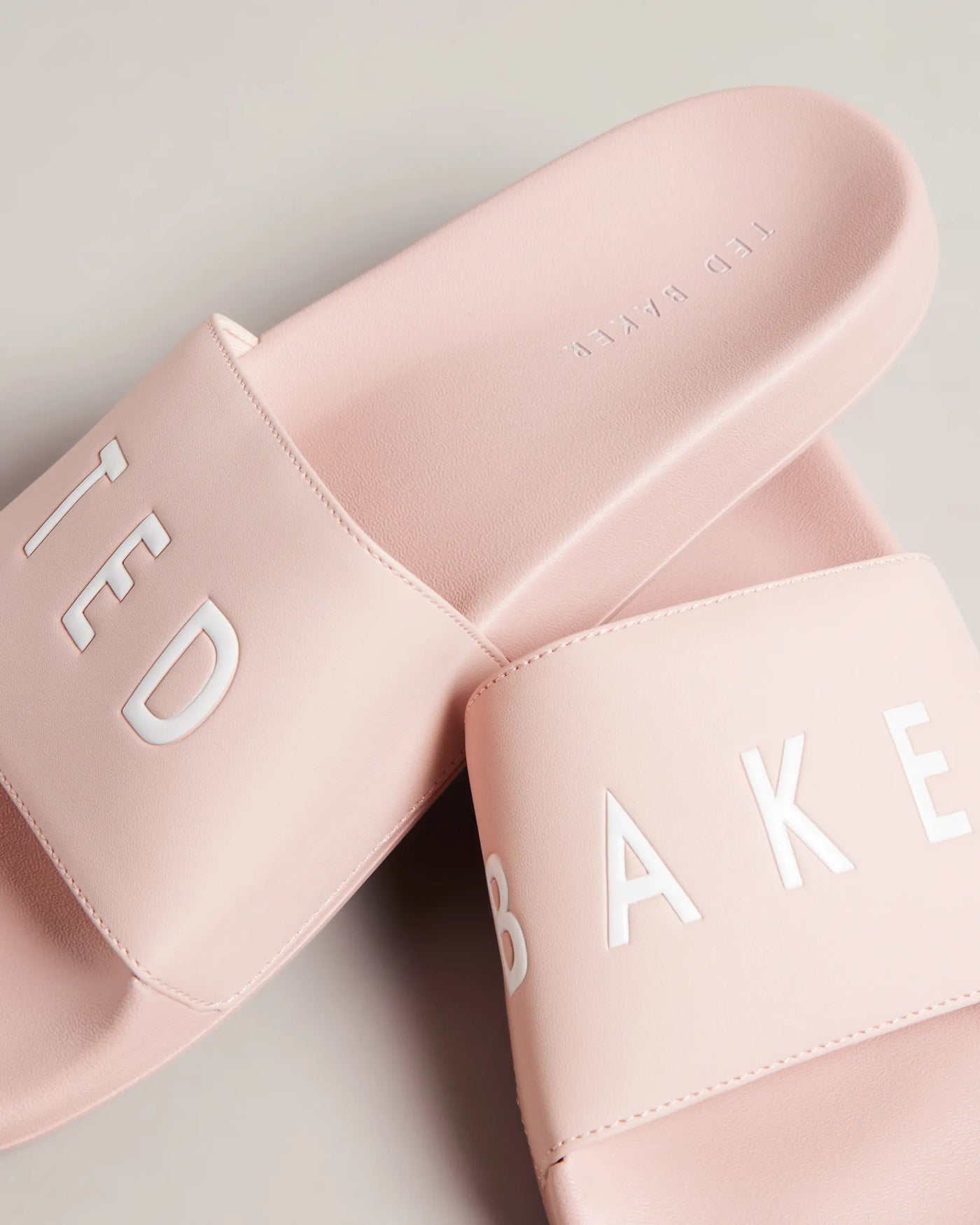 Ted Baker Ased Embossed Flip Flops | Pale Pink